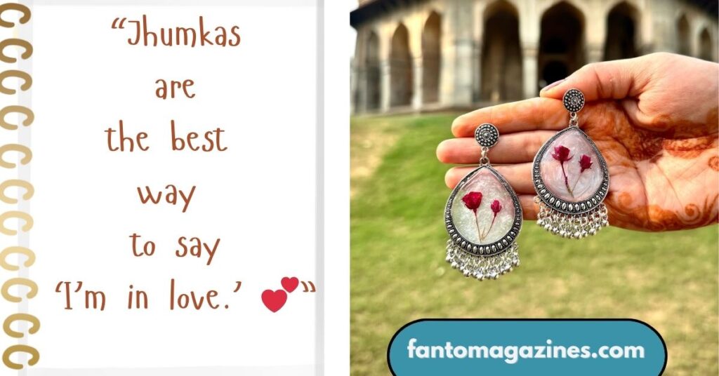 jhumka caption