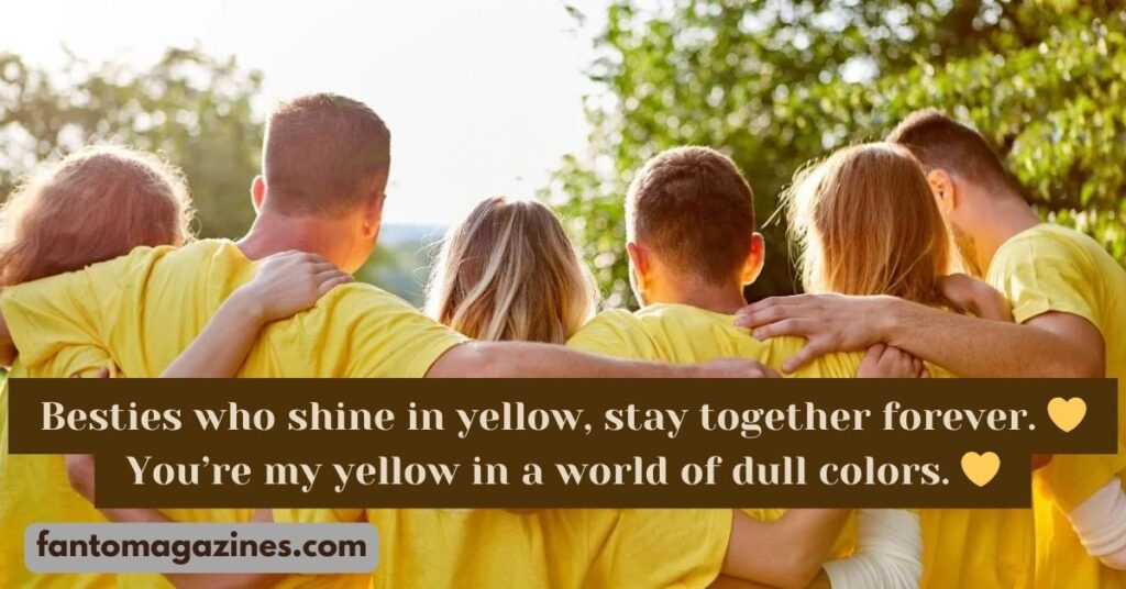 yellow colour caption