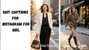 Suit Captions for Instagram for Girl