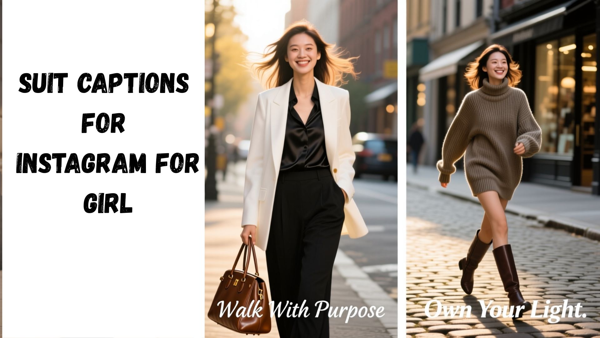Suit Captions for Instagram for Girl