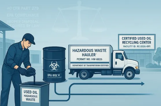 Facing Fines for Oil Disposal Legal Used Oil Options You Can Trust